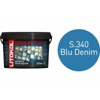 Купить Литокол Starlike Evo Эпоксидная затирка S.340 BLU DENIM (синий) 2,5кг оптом в Москве от производителя