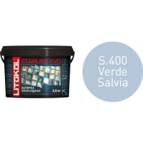 Купить Литокол Starlike Evo Эпоксидная затирка S.400 VERDE SALVIA (светло-голубой) 2,5кг оптом в Москве от производителя