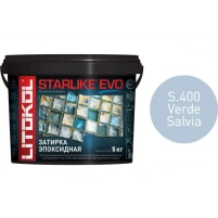 Купить Литокол Starlike Evo Эпоксидная затирка S.400 VERDE SALVIA (светло-голубой) 5кг оптом в Москве от производителя