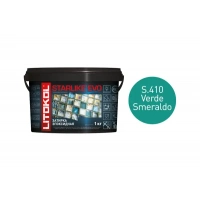 Купить Литокол Starlike Evo Эпоксидная затирка S.410 VERDE SMERALDO (изумруд) 1кг оптом в Москве от производителя