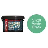 Купить Литокол Starlike Evo Эпоксидная затирка S.420 VERDE PRATO (зеленый) 2,5кг оптом в Москве от производителя