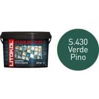 Купить Литокол Starlike Evo Эпоксидная затирка S.430 VERDE PINO (зеленая сосна) 2,5кг оптом в Москве от производителя