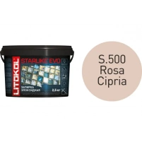 Купить Литокол Starlike Evo Эпоксидная затирка S.500 ROSA CIPRIA (светло-розовый) 2,5кг оптом в Москве от производителя