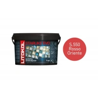 Купить Литокол Starlike Evo Эпоксидная затирка S.550 ROSSO ORIENTE (красный) 1кг оптом в Москве от производителя
