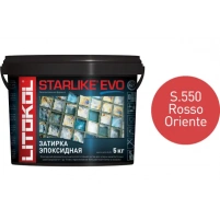Купить Литокол Starlike Evo Эпоксидная затирка S.550 ROSSO ORIENTE (красный) 5кг оптом в Москве от производителя