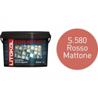 Купить Литокол Starlike Evo Эпоксидная затирка S.580 ROSSO MATTONE (кирпично-красный) 2,5кг оптом в Москве от производителя
