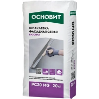 Купить Шпатлевка фасадная Основит Базсилк РС30  MG  серая, 20 кг оптом в Москве от производителя
