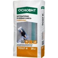 Купить Штукатурно-клеевая смесь высокопрочная ОСНОВИТ КАВЕРПЛИКС ТС117 H, 25кг оптом в Москве от производителя