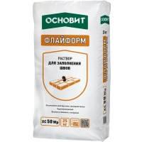Купить Раствор для заполнения швов брусчатки и камня, ОСНОВИТ ФЛАЙФОРМ XC50 Wp серый 020, водонепроницаемый, 25 кг оптом в Москве от производителя