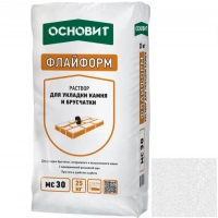 Купить Раствор для укладки камня ОСНОВИТ ФЛАЙФОРМ МС30 W 010 белый, с одновременной расшивкой швов, 25 кг оптом в Москве от производителя
