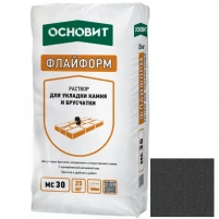 Купить Раствор для укладки камня ОСНОВИТ ФЛАЙФОРМ МС30 023 графит, с одновременной расшивкой швов, 25 кг оптом в Москве от производителя