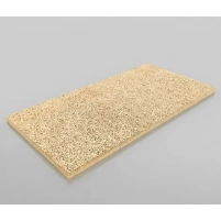 Купить Панель акустическая «Фиброплан» f1,5 2400х600х25мм (без фаски, неокрашенная, цемент белый) оптом в Москве от производителя