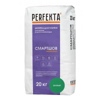 Купить Водоотталкивающая эластичная затирка Перфекта «СмартШов», Зеленый, 20 кг оптом в Москве от производителя