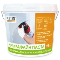 Купить Готовая шпаклевка на латексной основе,  супербелая Перфекта «Ультрафайн PASTA», 28 кг оптом в Москве от производителя