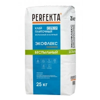 Купить Клей плиточный беспыльный эластичный Перфекта Экофлекс C2TE S1, 25 кг оптом в Москве от производителя