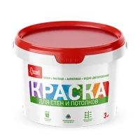 Купить Краска акриловая для стен и потолков Старатели, 3 кг оптом в Москве от производителя