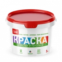 Купить Краска акриловая для стен и потолков Старатели, 3 кг оптом в Москве от производителя