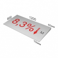 Купить ТЕХНОНИКОЛЬ XPS CARBON PROF SLOPE-8.3% 1200х600х10/60 Элемент М (12шт/8,64м2/0,30240м3/упак) Экструзионный пенополистирол оптом в Москве от производителя