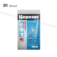 Купить Затирка для плитки Церезит CE33 №01 белая, 5 кг оптом в Москве от производителя
