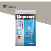 Купить Затирка для плитки Церезит CE33 №07 серая, 5 кг оптом в Москве от производителя