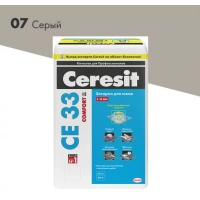Купить Затирка для плитки Церезит CE33 №07 серая, 25кг оптом в Москве от производителя