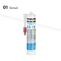 Купить Затирка-герметик силиконовая противогриб. Церезит CS 25 белый (0,28л) оптом в Москве от производителя