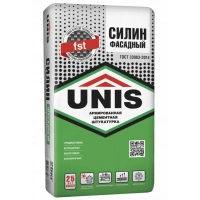 Купить Штукатурка цементная Юнис Силин Фасадный, 25 кг оптом в Москве от производителя