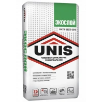 Купить Штукатурка гипсовая универсальная Юнис Экослой белый, 30 кг оптом в Москве от производителя