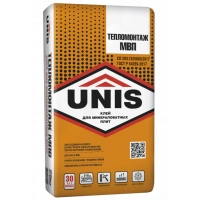 Купить Клей для крепления минеральноватных плит ЮНИС ТЕПЛОМОНТАЖ МВП, 25 кг оптом в Москве от производителя