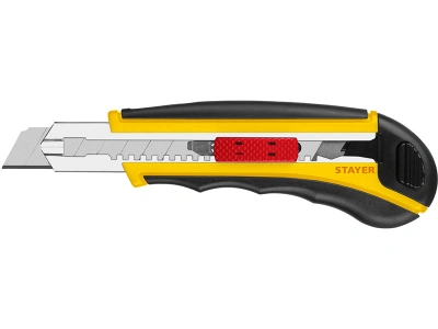 Купить 09165 Набор STAYER Нож «PROFI» c запасными сегмент. лезвиями, 8шт, самофикс., 18 мм оптом в Москве от производителя