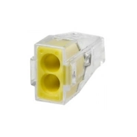 Купить 773-322 Клемма WAGO 2х2,5мм прозрач 100шт./уп. для медных проводников оптом в Москве от производителя