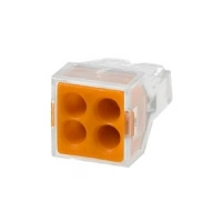 Купить 773-324 Клемма WAGO 4х2,5мм прозрач. для медных проводников оптом в Москве от производителя