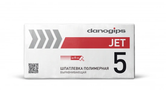 Купить Шпатлевка полимерная выравнивающаяDANOGIPS JET 5  (25 кг) оптом в Москве от производителя