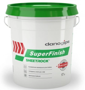 Купить Шпаклевка готовая финишная DANOGIPS SuperFinish 18 кг(11л) оптом в Москве от производителя