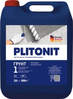 Купить PLITONIT Грунт 1 Праймер-концентрат 1:5 акрилатный для подготовки оснований 10 кг  (40шт/подд.) оптом в Москве от производителя