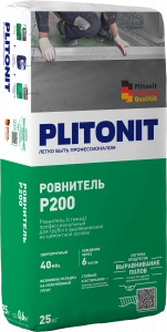 Купить PLITONIT Р200 Ровнитель износостойкий, высокопрочный для для грубого выравнивания 25 кг  (48шт/подд.) оптом в Москве от производителя