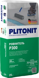 Купить PLITONIT Р300 Ровнитель износостойкий, высокопрочный для для финишного выравнивания 25 кг  (48шт/подд.) оптом в Москве от производителя