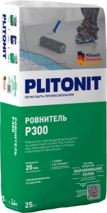 Купить PLITONIT Р300 Ровнитель износостойкий, высокопрочный для для финишного выравнивания 25 кг  (48шт/подд.) оптом в Москве от производителя