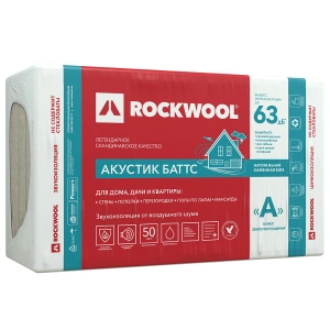 Купить Rockwool  Акустик Баттс 1000х600х100 (5шт/3м2=0,3м3) оптом в Москве от производителя