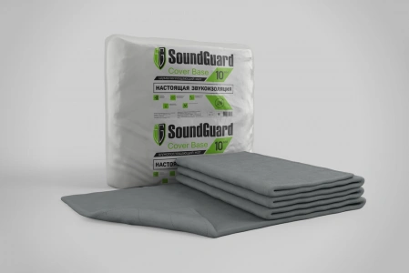 Купить Звукоизоляционный мат SoundGuard Cover Base 5000х1500х10 мм (7,5 м2 в уп) оптом в Москве от производителя