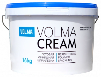 Купить Готовая полимерная финишная шпаклевка Волма Volma Cream  16кг оптом в Москве от производителя