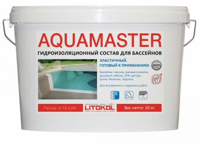 Купить Литокол AQUAMASTER гидроизоляция 20кг оптом в Москве от производителя