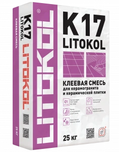 Купить Клей для плитки Litokol K17 25 кг оптом в Москве от производителя