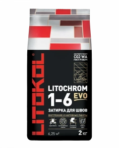 Купить Литокол Litochrom 1-6 EVO LE.100 затирочная смесь Пепельно- белый 2кг оптом в Москве от производителя