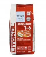 Купить Литокол Litochrom затирка 1-6 С.120 Светло-голубой 2кг оптом в Москве от производителя