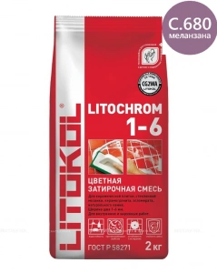 Купить Литокол Litochrom затирка 1-6 С.680 Меланзана 2кг оптом в Москве от производителя