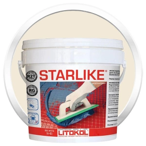 Купить Литокол Starlike Эпоксидная затирка С.290 Travertino (Светло-бежевый) 5кг оптом в Москве от производителя