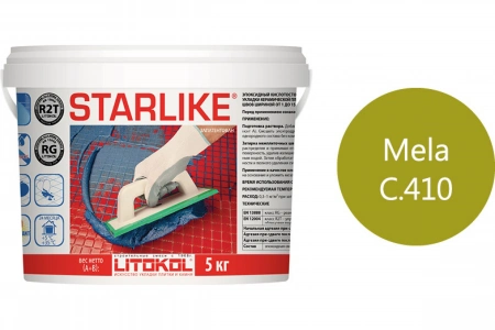 Купить Литокол Starlike Эпоксидная затирка С.410 Mela (Дынный) 5кг оптом в Москве от производителя