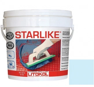 Купить Литокол Starlike Эпоксидная затирка С.530 Azzurro Pastello (Голубой пастельный) 2,5кг оптом в Москве от производителя