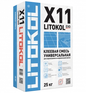 Купить Клей для плитки Litokol X11 EVO усиленный 25 кг оптом в Москве от производителя